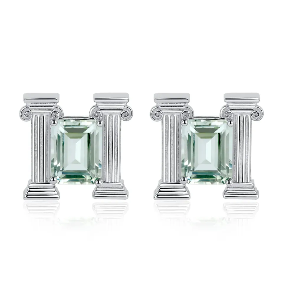 JewelryPalace Romana orecchini ametista verde argento