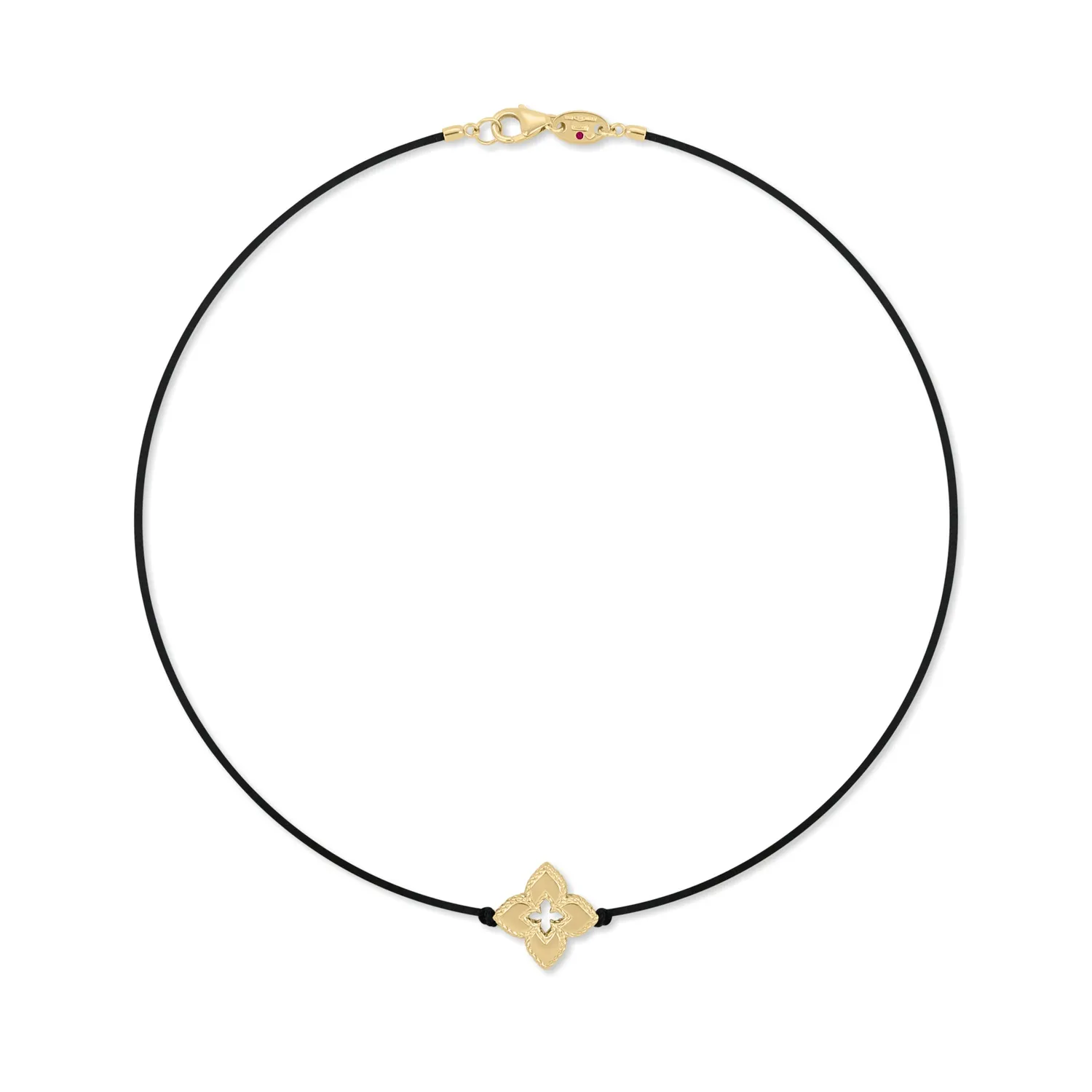 Roberto Coin Venetian Princess collana oro giallo 4 diamanti