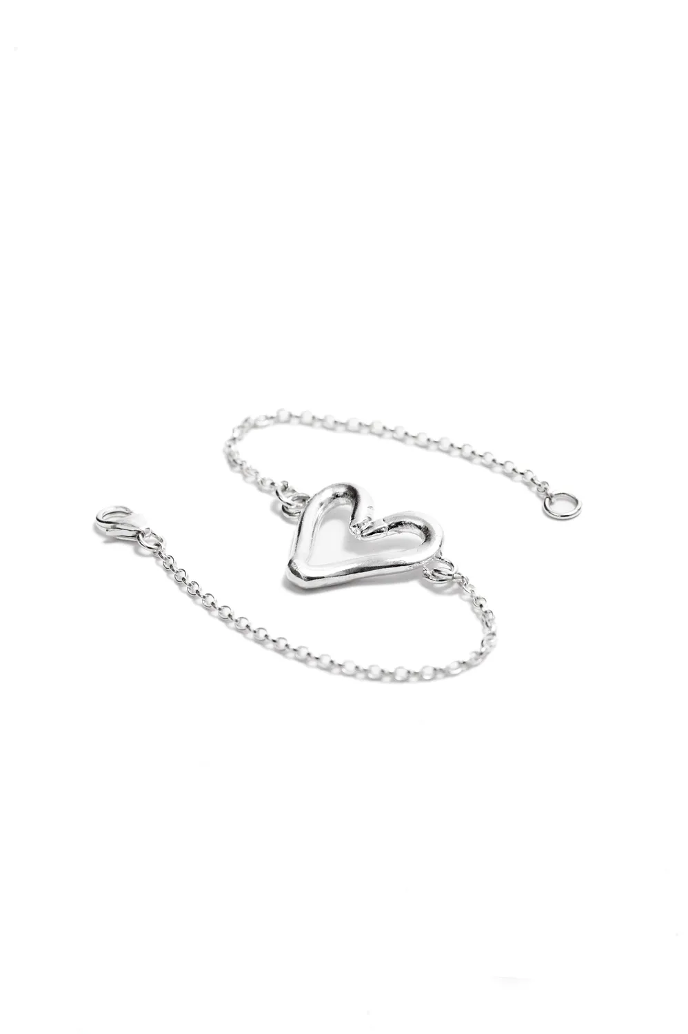 Flor Rubaja Cuore bracciale argento 925 fatto a mano