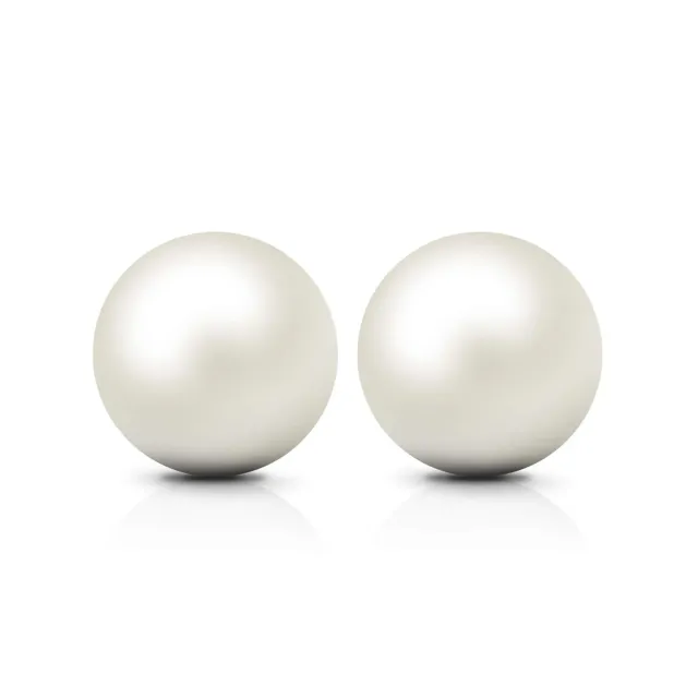 JewelryPalace Orecchini Argento 925 Perle Acqua Dolce 6-10mm