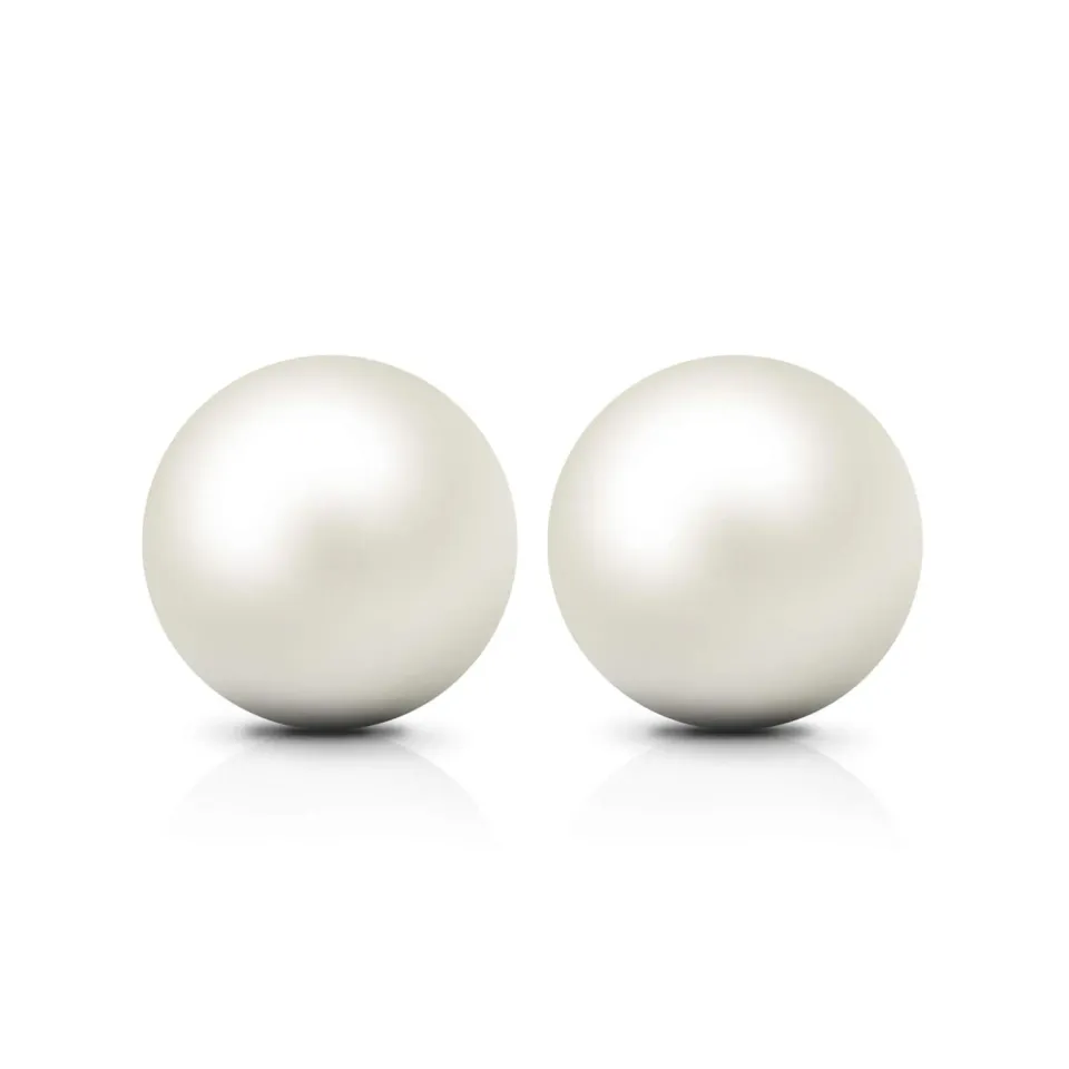JewelryPalace Orecchini Argento 925 Perle Acqua Dolce 6-10mm