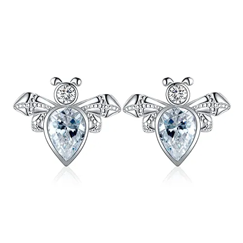 JewelryPalace Ape Pera orecchini argento 925 zirconia 3ct