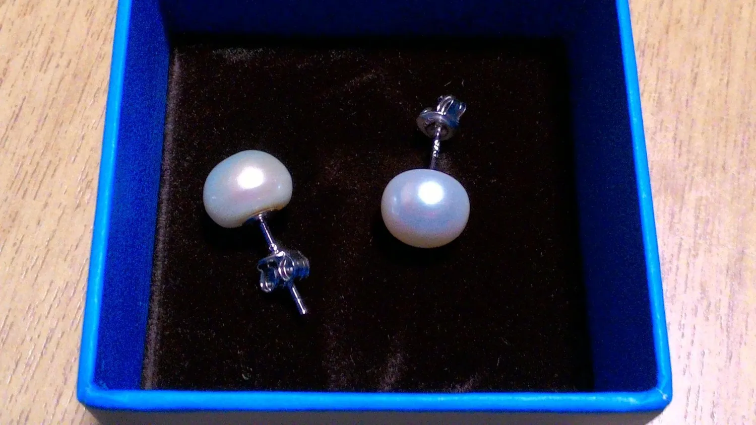 JewelryPalace Perle Acqua Dolce Orecchini Lobo Argento 925 perla