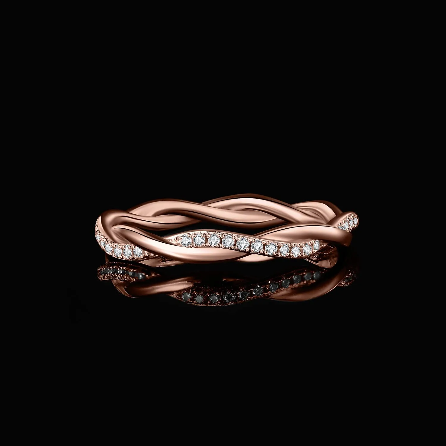JewelryPalace Infinito Anello Argento 925 Moissanite
