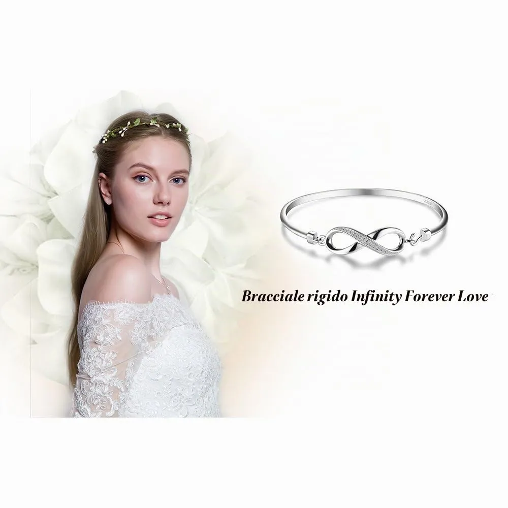 JewelryPalace Infinito Bracciale Argento 925 Zirconia
