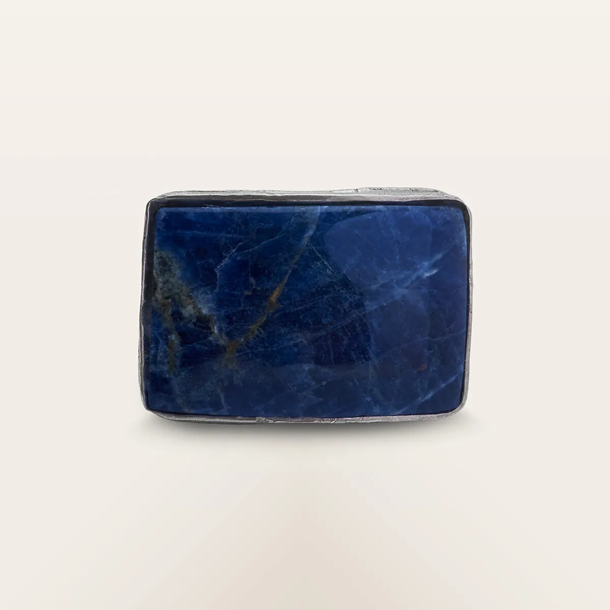 Alfredo Correnti Gea Sodalite anello pietra blu
