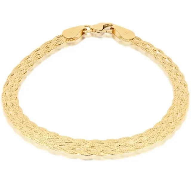 Gioielli Celiento bracciale treccia oro giallo 18 kt