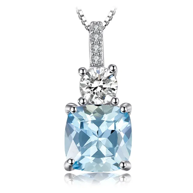 JewelryPalace 2,2ct Collana Topazio Argento 925 Argento