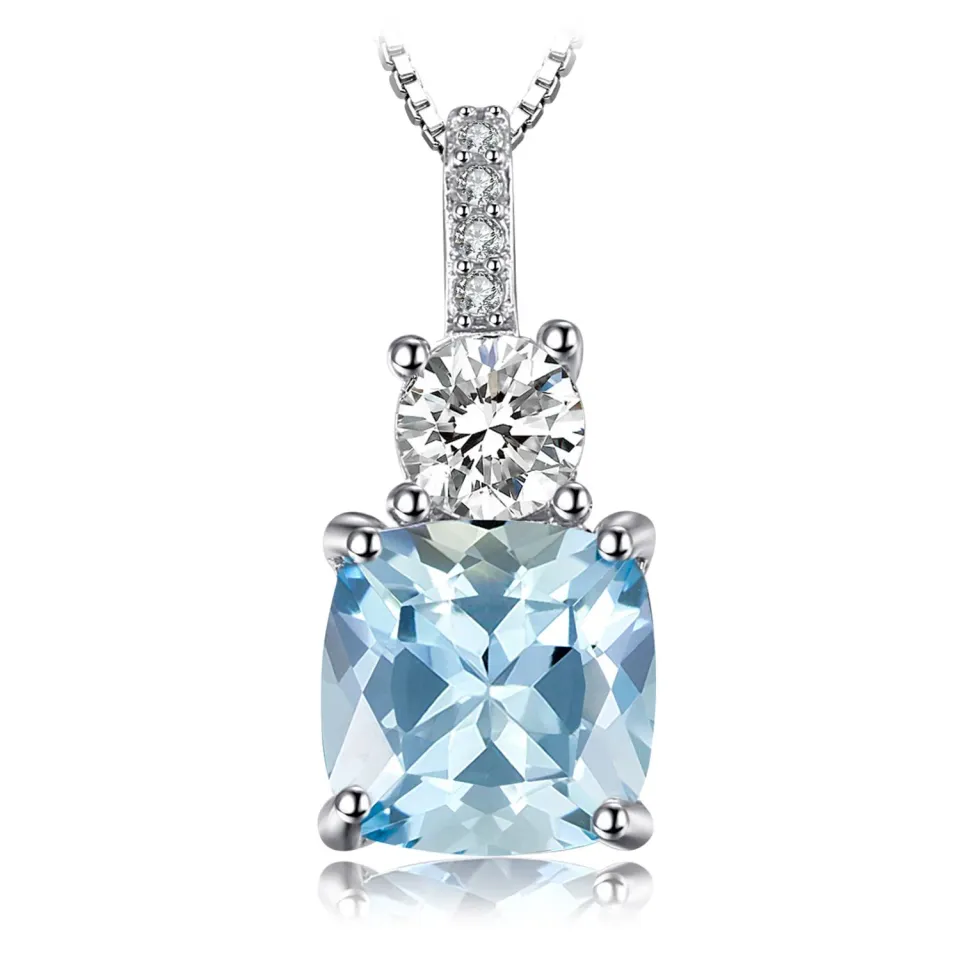 JewelryPalace 2,2ct Collana Topazio Argento 925 Argento