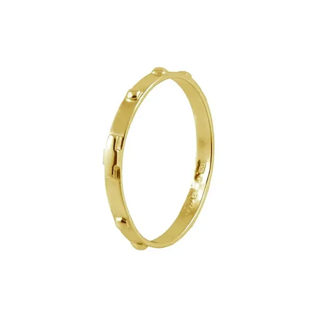 Gioielli Celiento Rosario anello oro giallo unisex