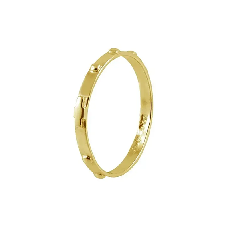 Gioielli Celiento Rosario anello oro giallo unisex