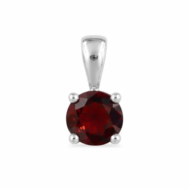 Victoria Jane Round Garnet ciondolo argento granato