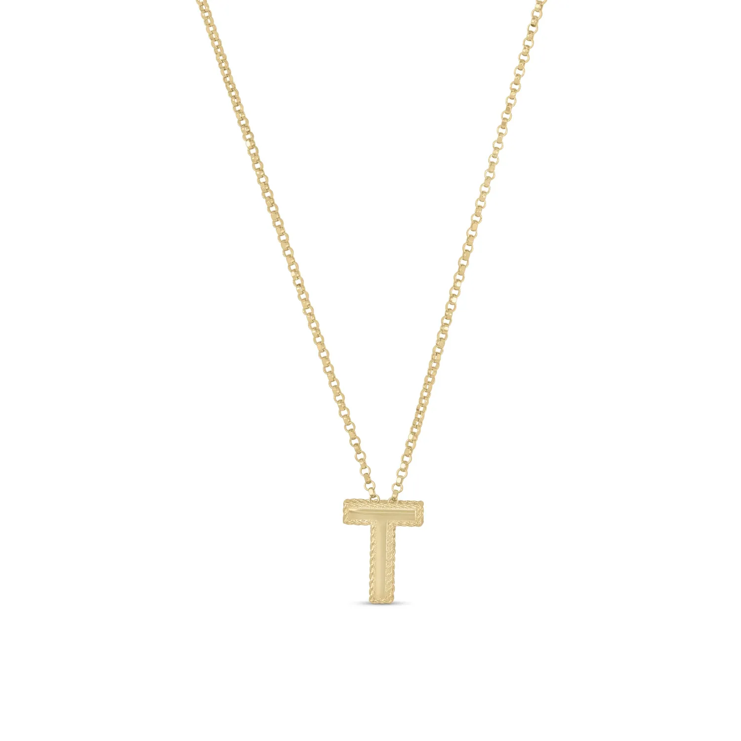 Roberto Coin Tiny Treasure collana lettere oro 18kt ciondolo