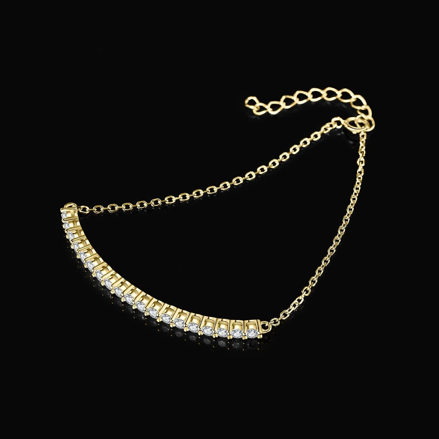 JewelryPalace Amor Eterno bracciale moissanite oro