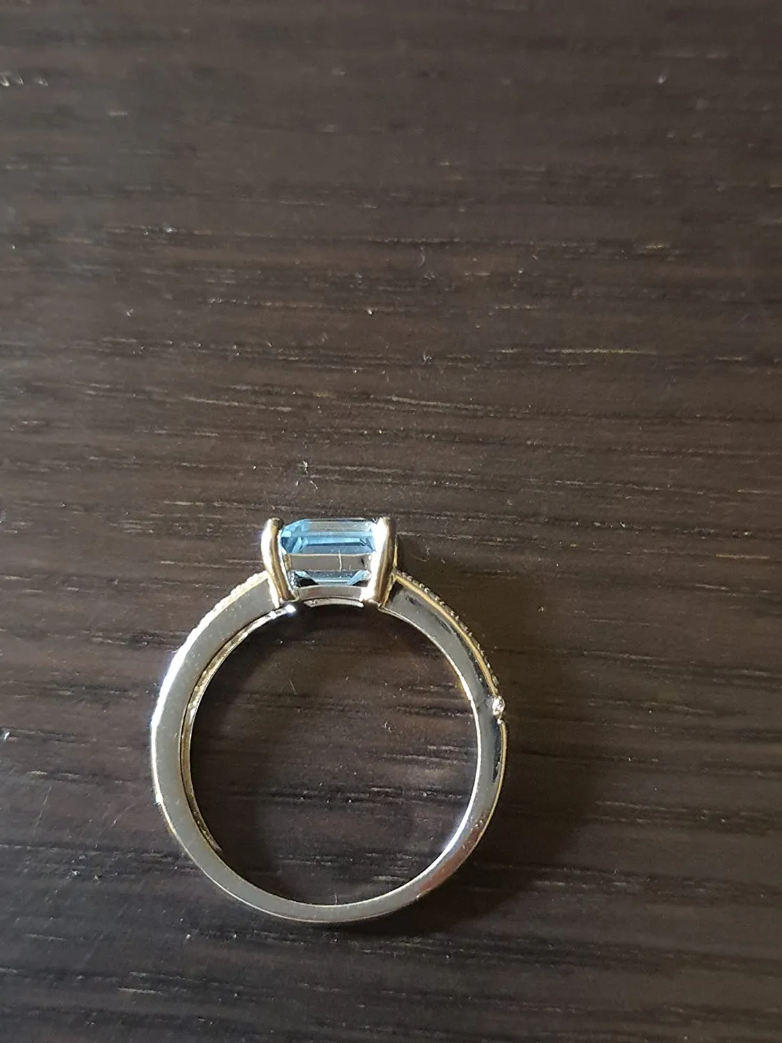 JewelryPalace Solitario Anello Topazio Blu Argento 925