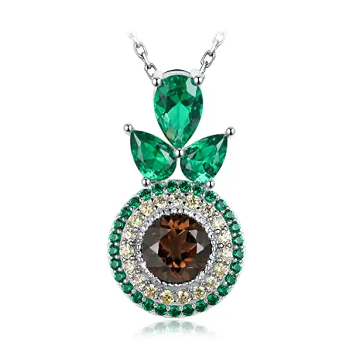 JewelryPalace Avocado 4ct Collana Argento Pera Verde 45cm