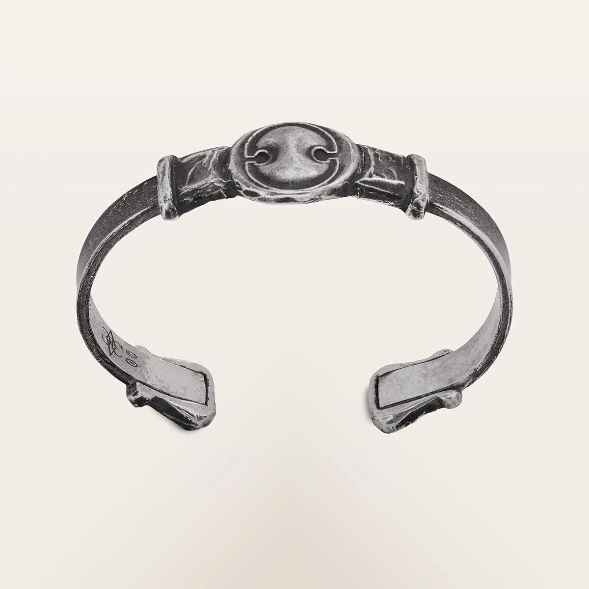 Alfredo Correnti Nesso Scudo Bracciale Rigido Uomo