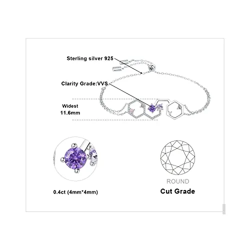 JewelryPalace Serotonina 0.9ct bracciale argento zirconia